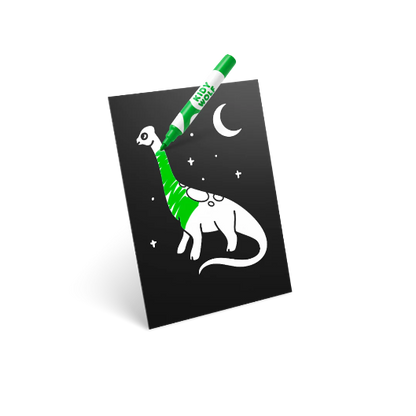 KIDYNEON - Kit pour décoration murale lumineuse dinosaures