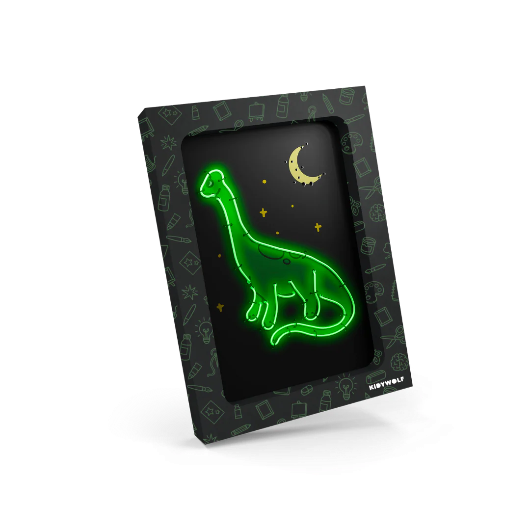 KIDYNEON - Kit pour décoration murale lumineuse dinosaures