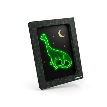 KIDYNEON - Kit pour décoration murale lumineuse dinosaures