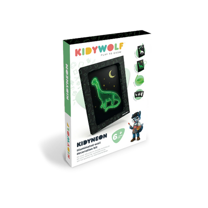 KIDYNEON - Kit pour décoration murale lumineuse dinosaures
