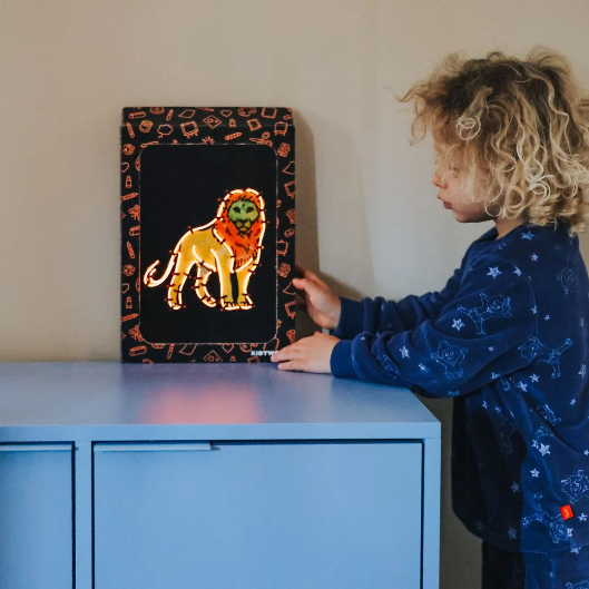 KIDYNEON - Kit pour décoration murale lumineuse animaux