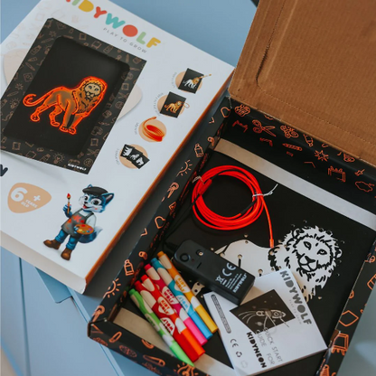 KIDYNEON - Kit pour décoration murale lumineuse animaux