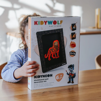 KIDYNEON - Kit pour décoration murale lumineuse animaux
