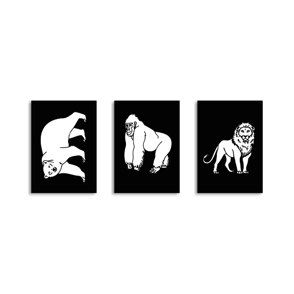 KIDYNEON - Kit pour décoration murale lumineuse animaux