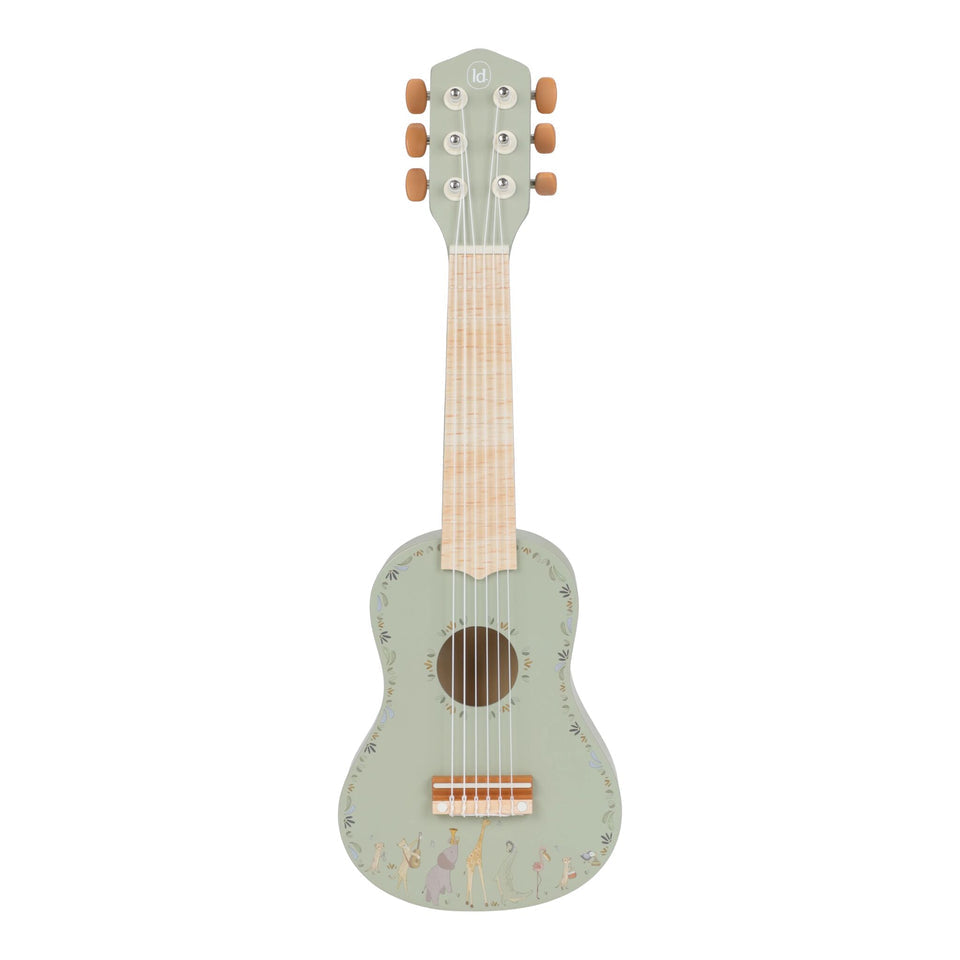 Guitare Verte en bois - Safari Friends