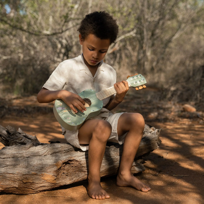 Guitare Verte en bois - Safari Friends