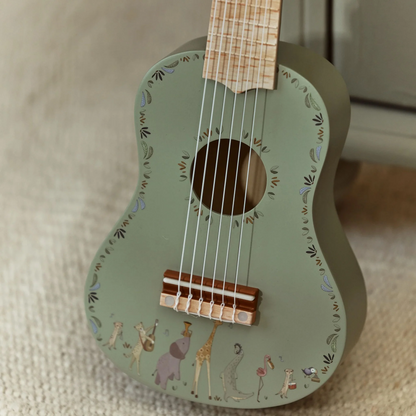 Guitare Verte en bois - Safari Friends
