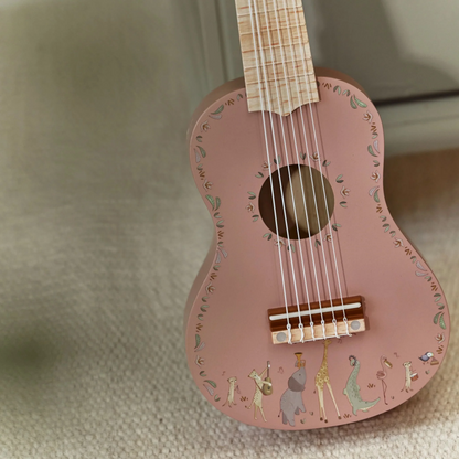 Guitare Rose en bois  - Safari Friends