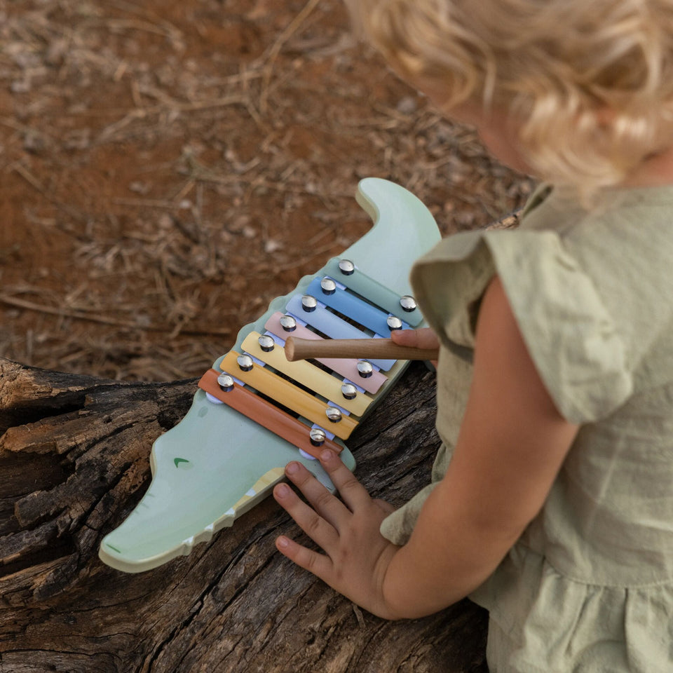 Crocodile au xylophone - safari friends