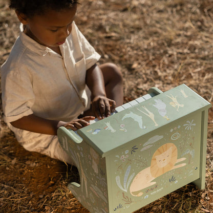 Piano en bois - Vert - Safari Friends