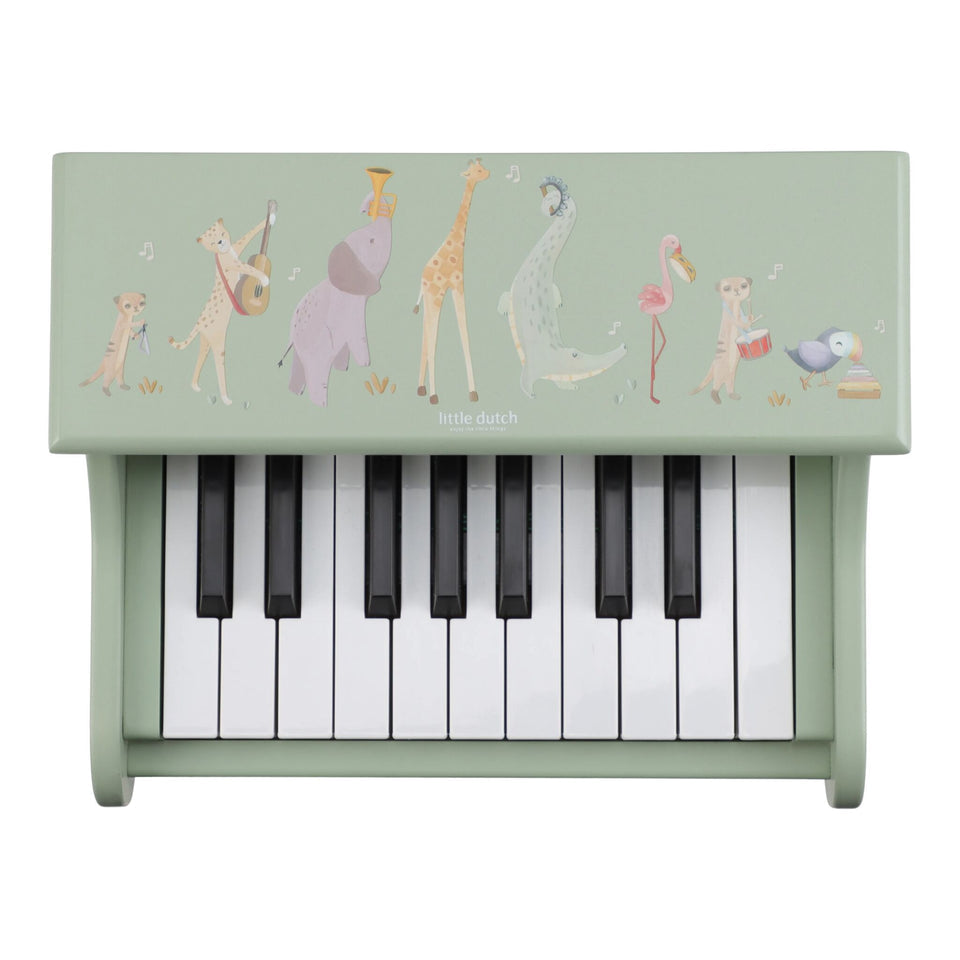 Piano en bois - Vert - Safari Friends