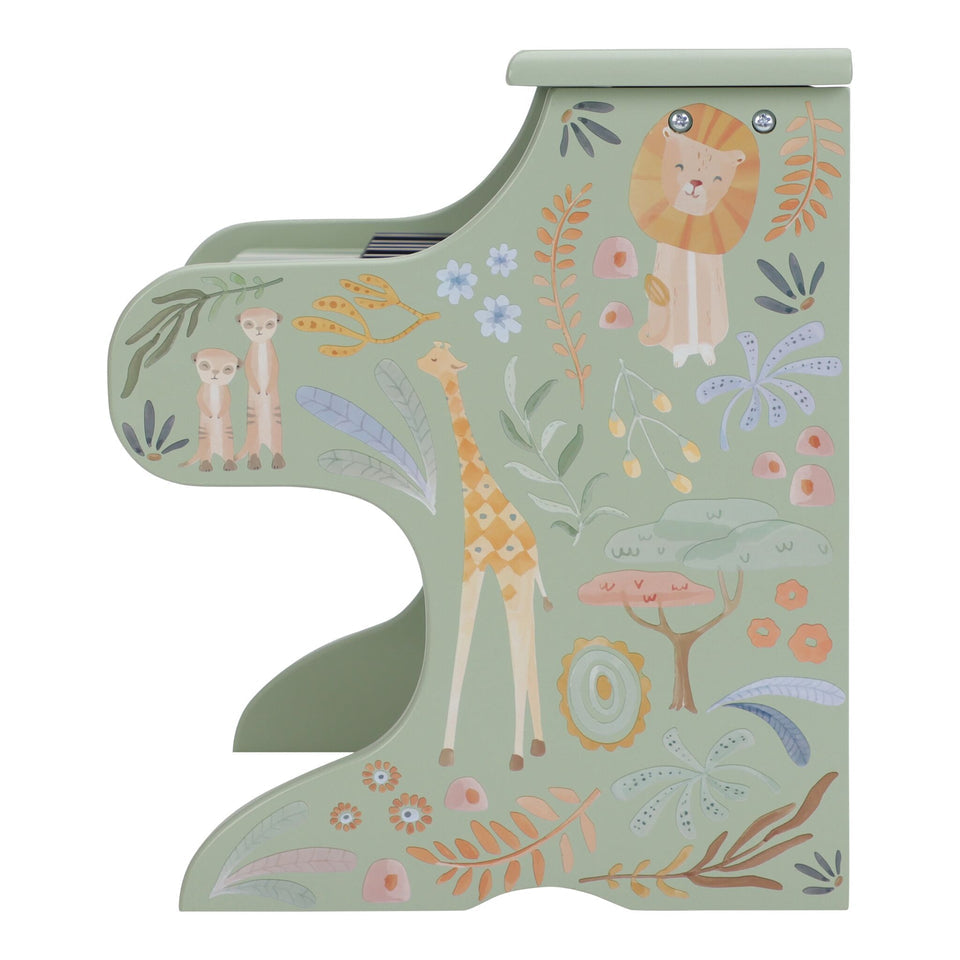 Piano en bois - Vert - Safari Friends