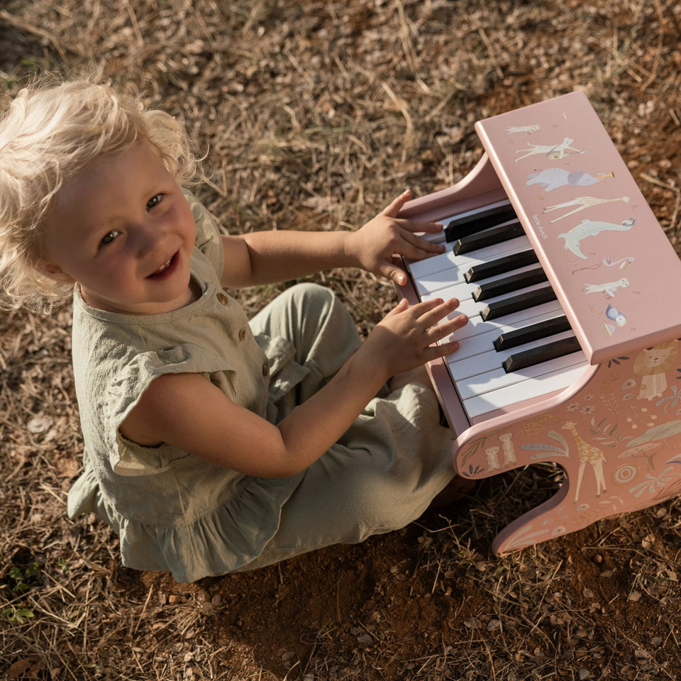 Piano en bois - Rose - Safari Friends