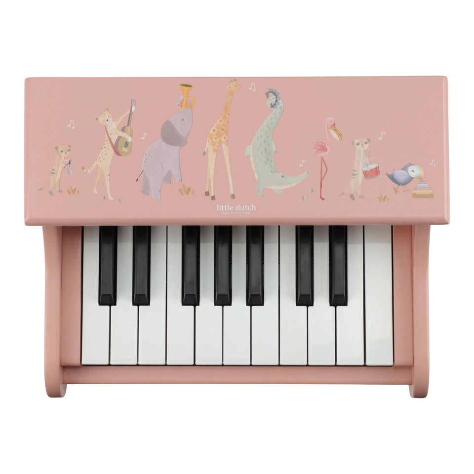 Piano en bois - Rose - Safari Friends