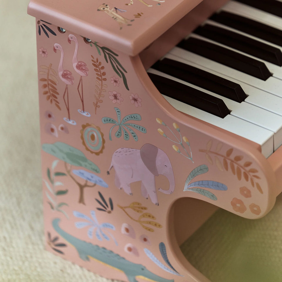 Piano en bois - Rose - Safari Friends