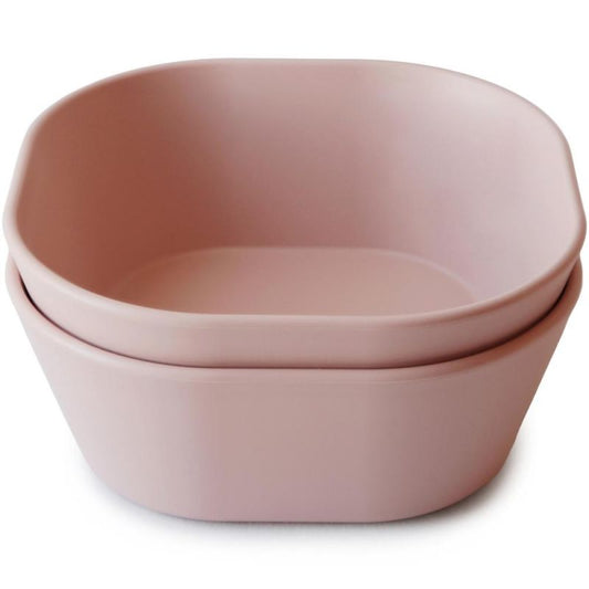 Lot de 2 bols carrés blush