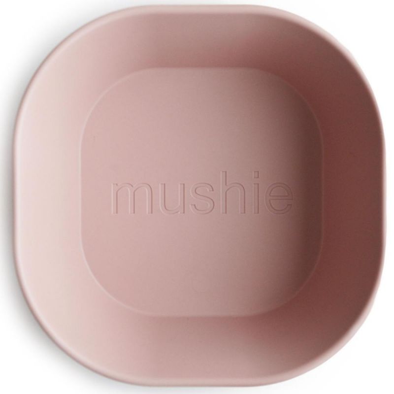 Lot de 2 bols carrés blush