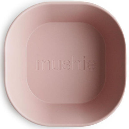 Lot de 2 bols carrés blush