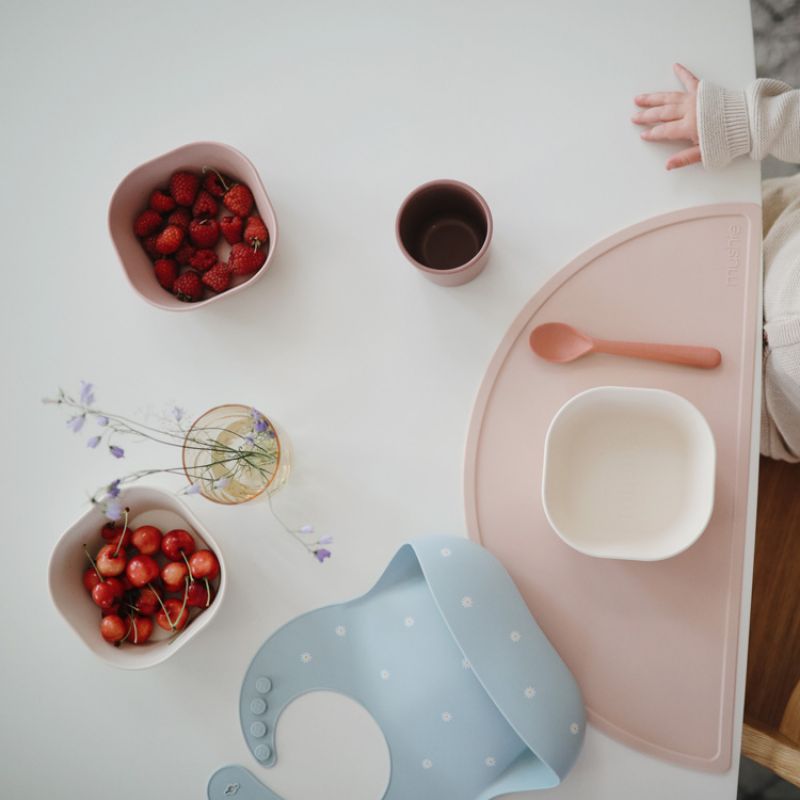 Lot de 2 bols carrés blush