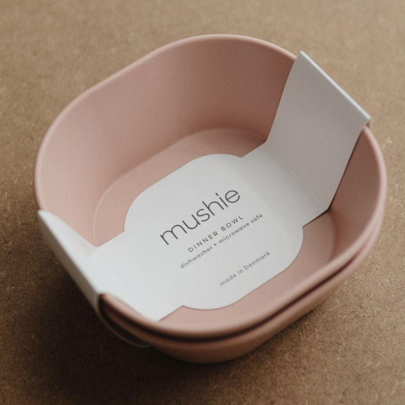 Lot de 2 bols carrés blush