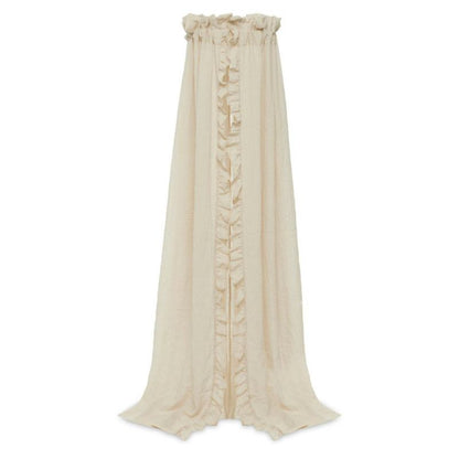 Ciel de lit vintage ruffle Nougat 155 cm