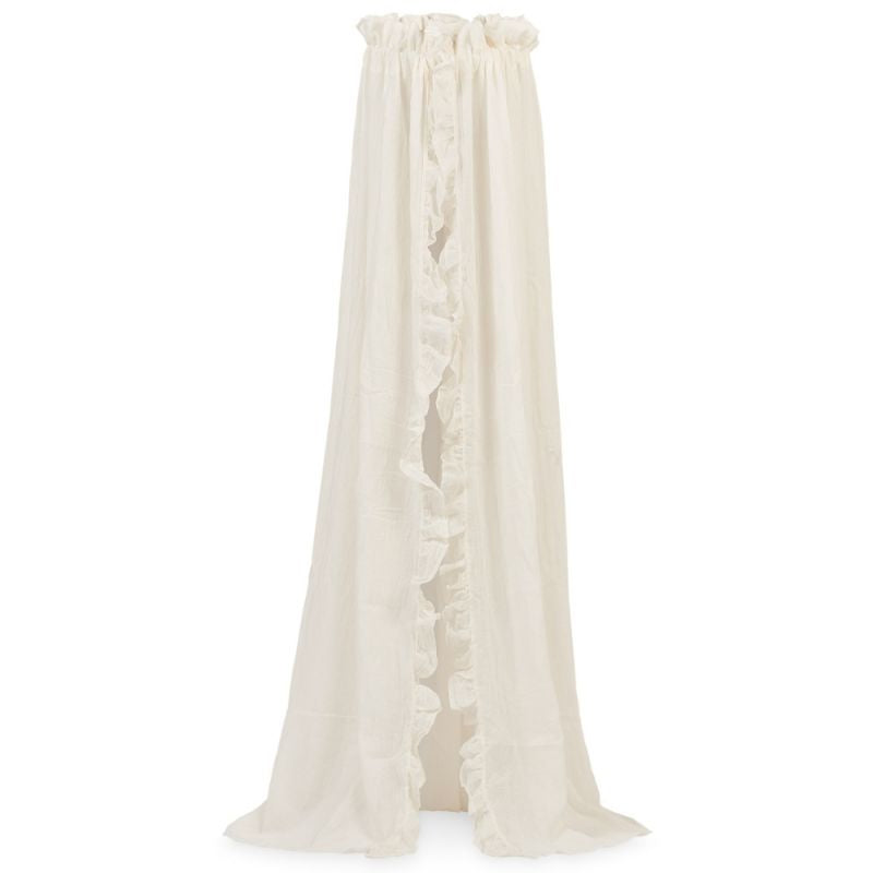 Ciel de lit vintage ruffle ivory 155 cm