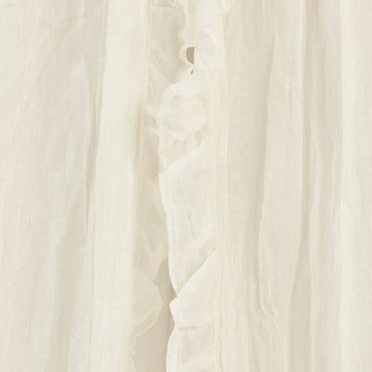 Ciel de lit vintage ruffle ivory 155 cm
