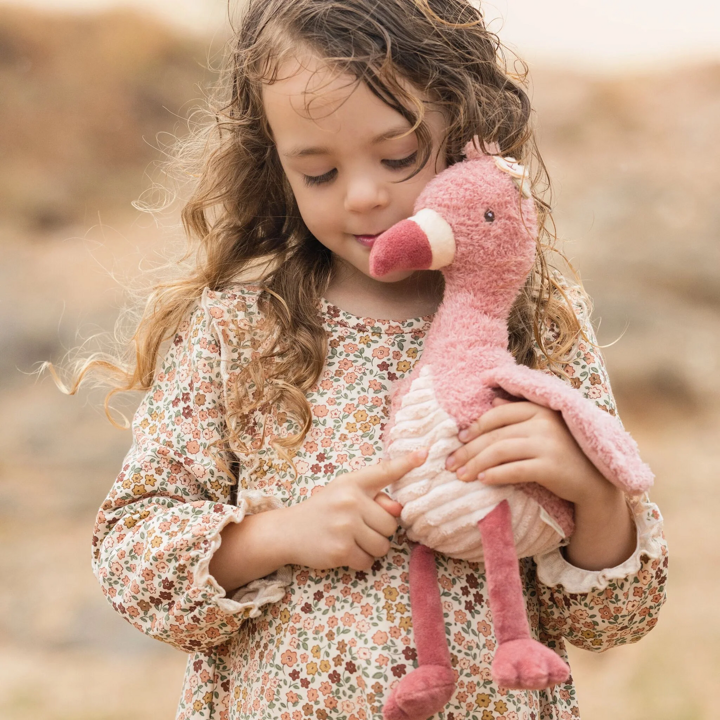 Peluche Flamant rose - Rose - 35 cm