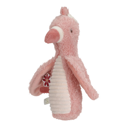 Hochet peluche Flamant rose - Safari Friends
