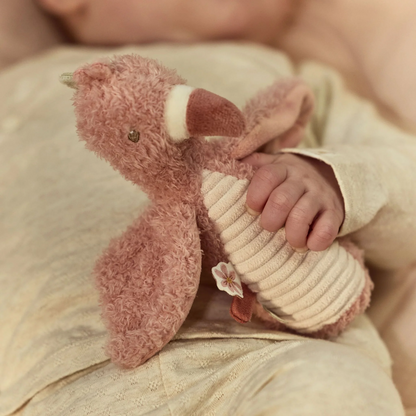 Hochet peluche Flamant rose - Safari Friends