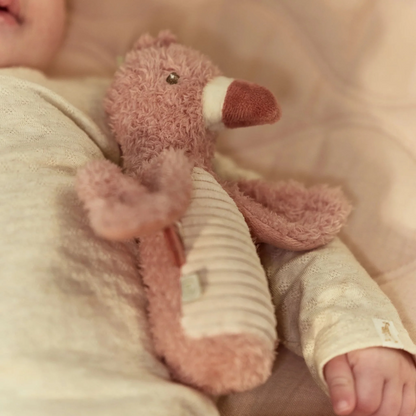 Hochet peluche Flamant rose - Safari Friends
