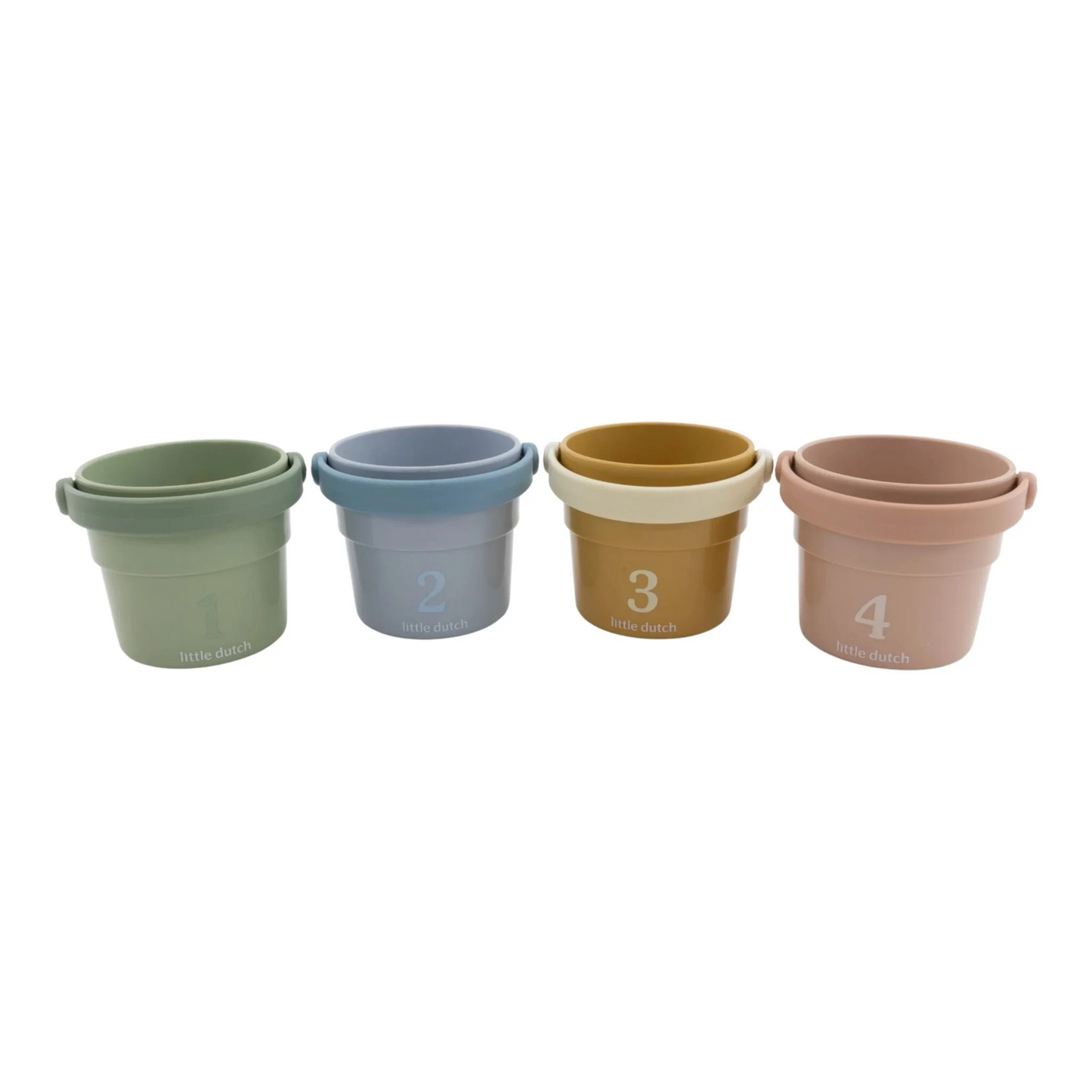 Lot de 4 gobelets de bain - Safari Friends