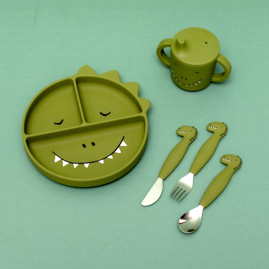 Tasse d'apprentissage en silicone - Mr.Dino