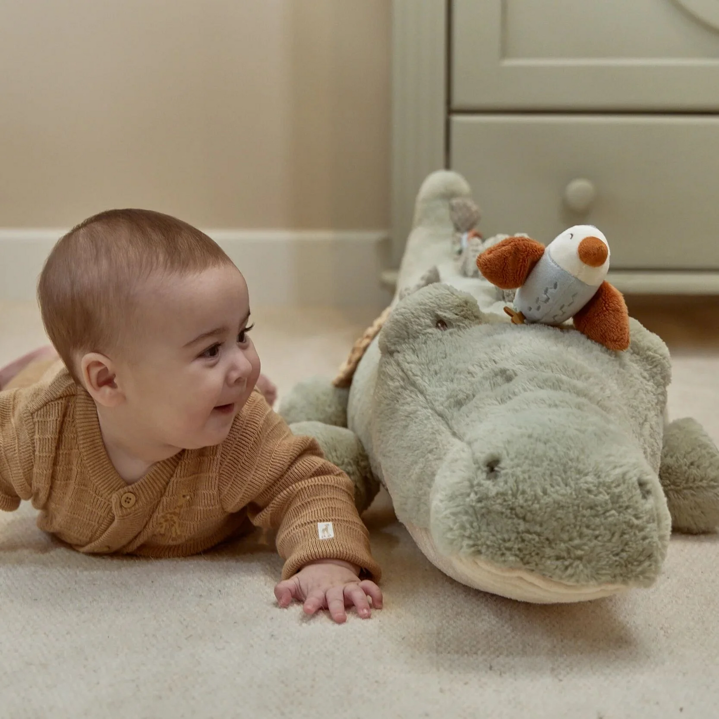 Peluche d'activité Crocodile XL - Vert