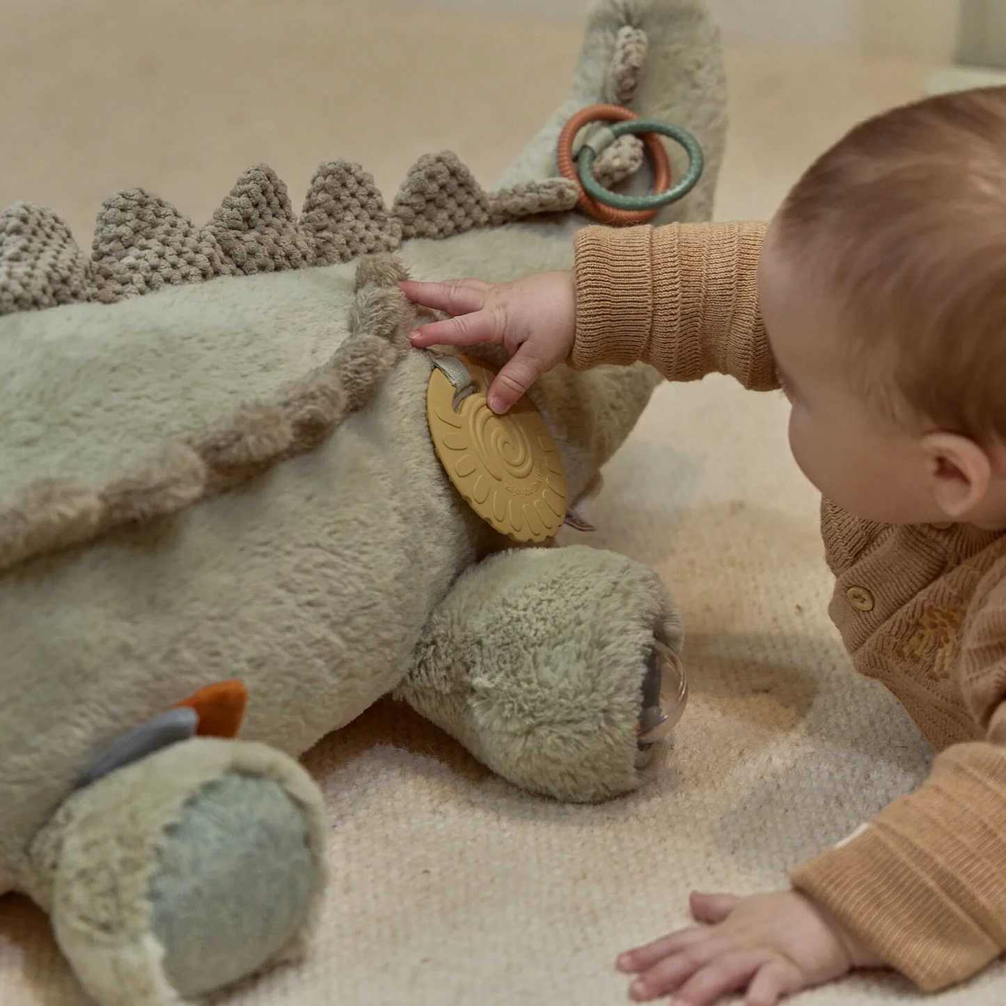 Peluche d'activité Crocodile XL - Vert