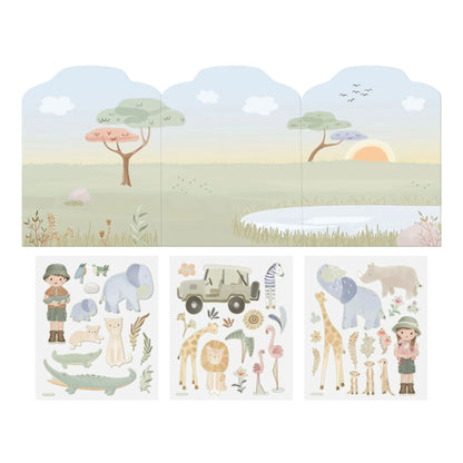Stickers réutilisables - Safari Friends