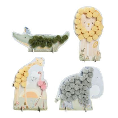 Cartes à Pompons  - Safari Friends