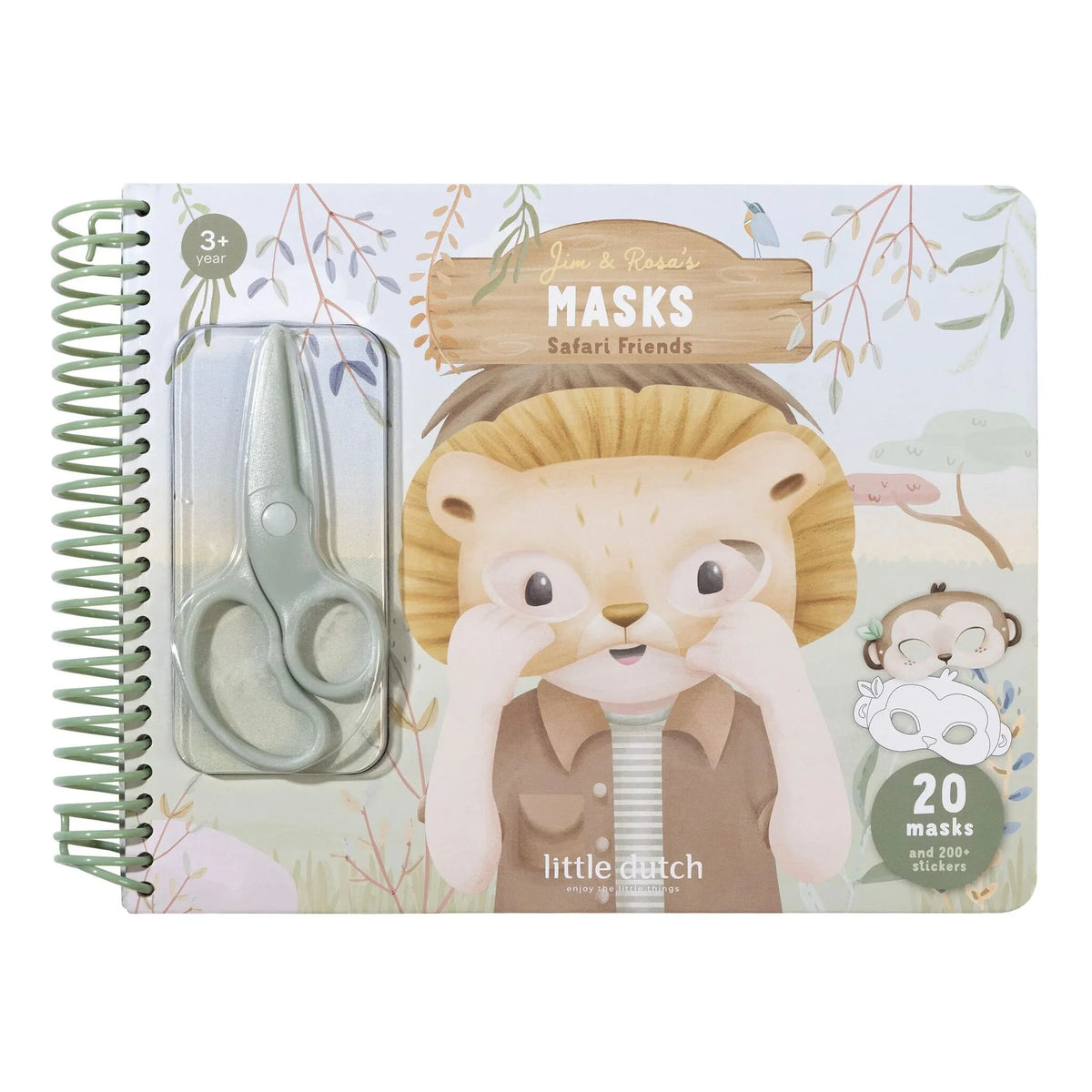 Livre de découpage masques - Safari Friends