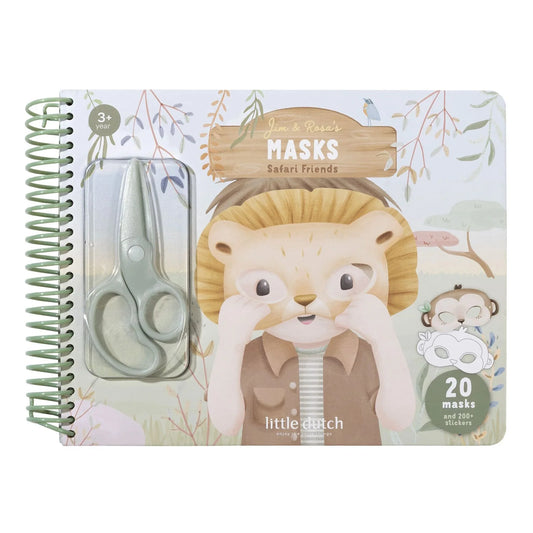 Livre de découpage masques - Safari Friends