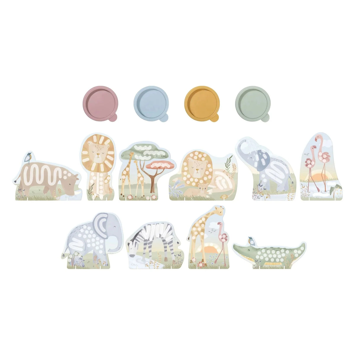 Set peinture au doigt - Safari Friends