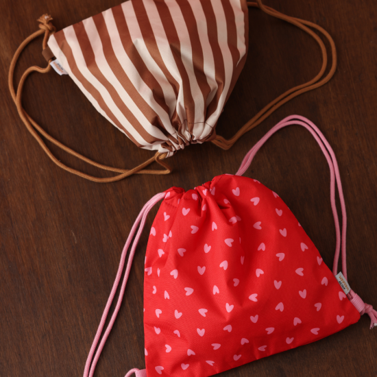 Sac de gym - Rayures marron