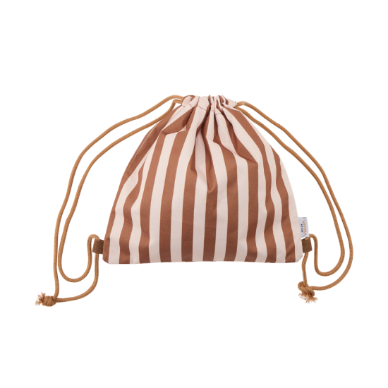 Sac de gym - Rayures marron
