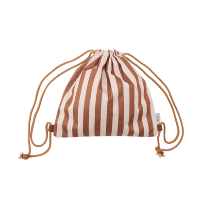 Sac de gym - Rayures marron