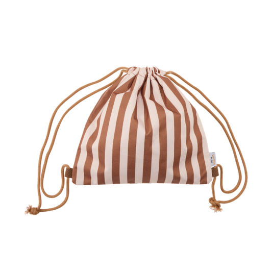 Sac de gym - Rayures marron