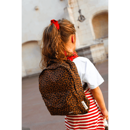 Sac à dos léopard Marron