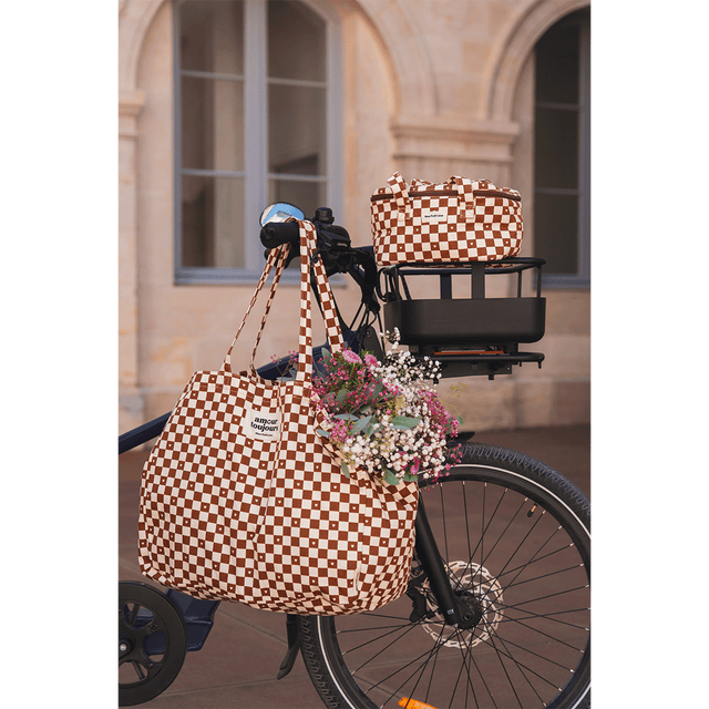 Sac Cabas XXL Damier coeur