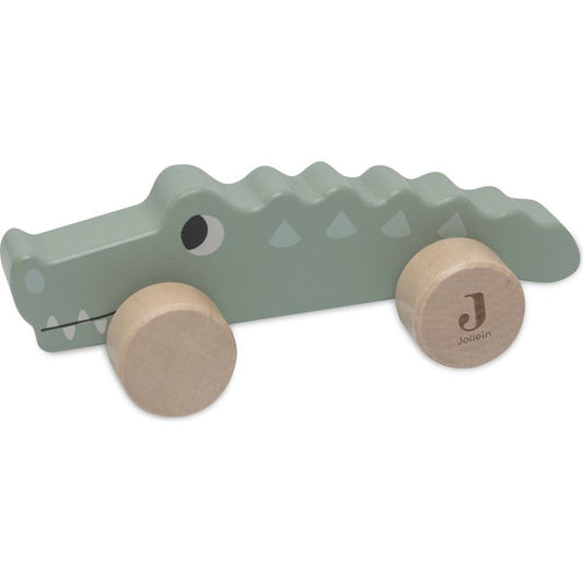 Crocodile en Bois à Roulettes - Jungle Jambo