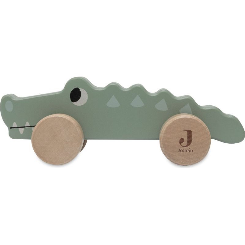 Crocodile en Bois à Roulettes - Jungle Jambo