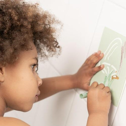 Crayons de bain avec pochoirs – Forest Friends | Little Dutch