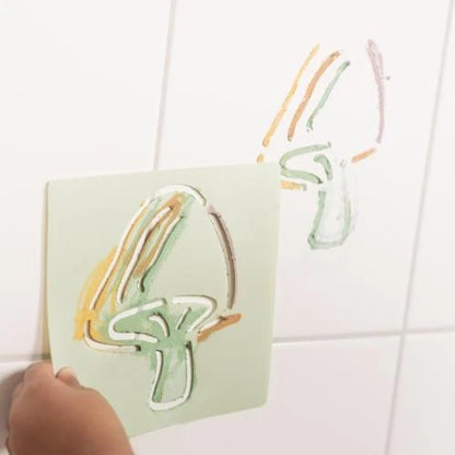 Crayons de bain avec pochoirs – Forest Friends | Little Dutch